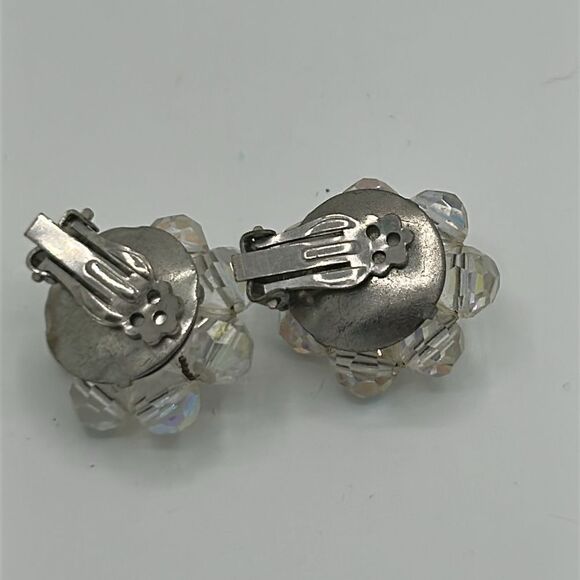 Vintage Earrings – Clip-On Neutral Glam AB Nature - Picture 10 of 14